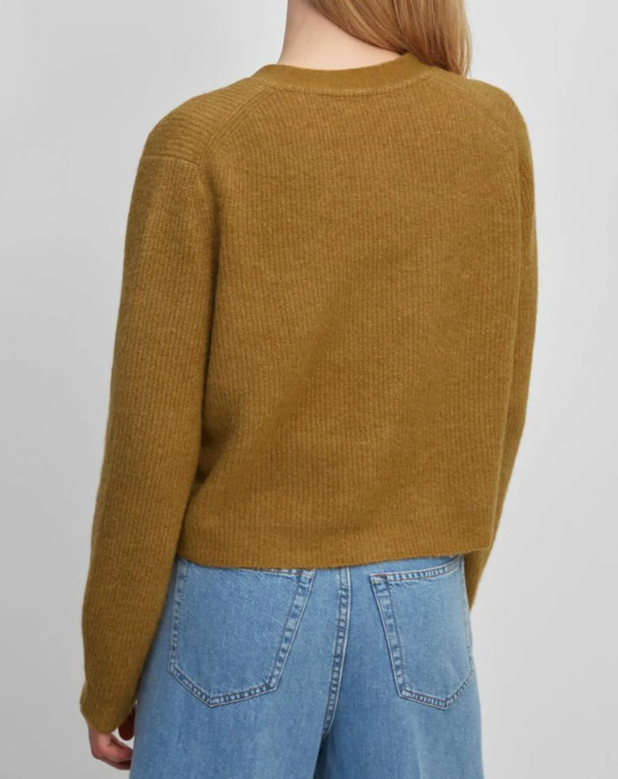 Femme Marc O'Polo Gilets Et Cardigans^Gilet en Alpaga & Laine mélangés 3 Boutons kaki marron