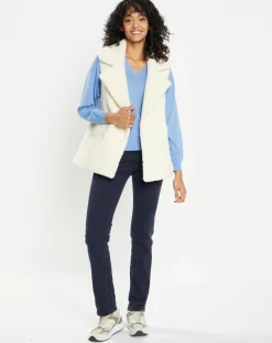 Gilet en Fausse Fourrure W1622 Mont panna-Lou Andrea Clearance
