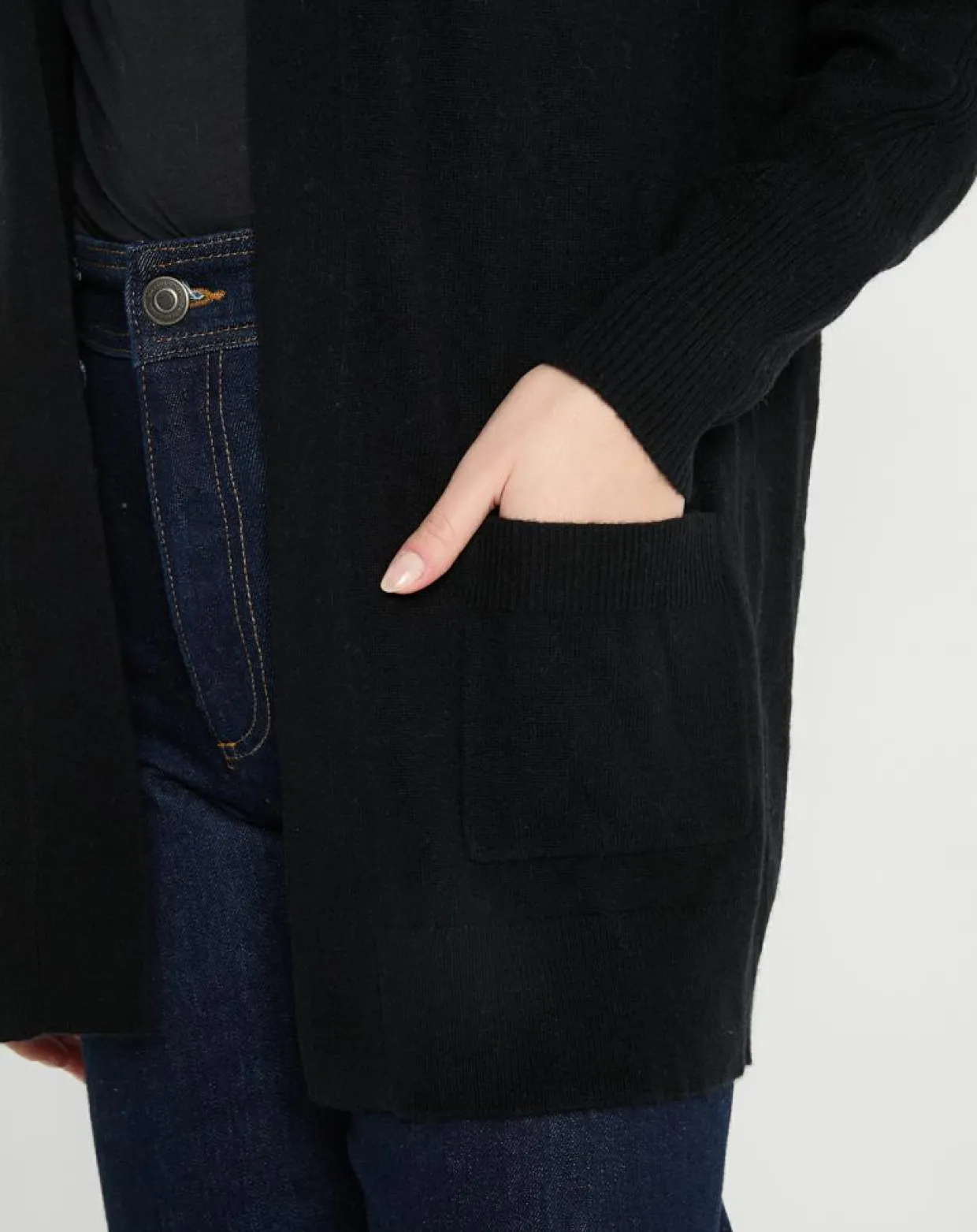 Gilet en Laine & Cachemire Susan noir-Galeries Lafayette Online