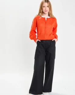 Femme Galeries Lafayette Gilets Et Cardigans^Gilet en Laine & Mohair mélangés Maille Boston 2 rouge moyen