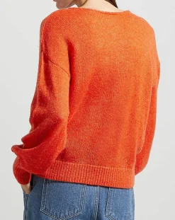 Femme Galeries Lafayette Gilets Et Cardigans^Gilet en Laine & Mohair mélangés Maille Boston 2 rouge moyen
