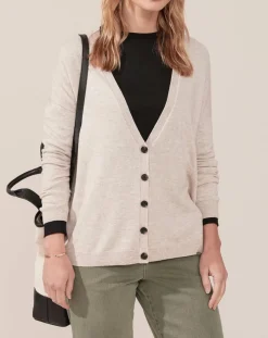 Femme Caroll Gilets Et Cardigans^Gilet en Laine mélangée Ashton beige