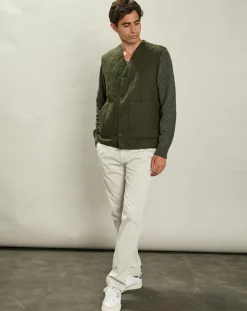 Gilet en Laine mélangée Vince armée-Hartford Outlet