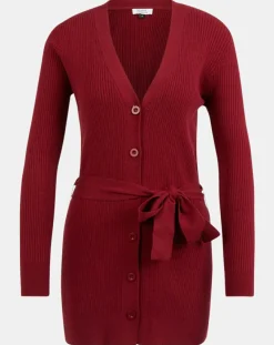 Femme Galeries Lafayette Gilets Et Cardigans^Gilet en Maille côtelée stretch Fernand bordeaux