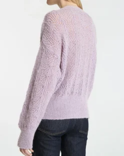 Femme Galeries Lafayette Gilets Et Cardigans^Gilet en Maille pointelle mousseuse Rina violet clair