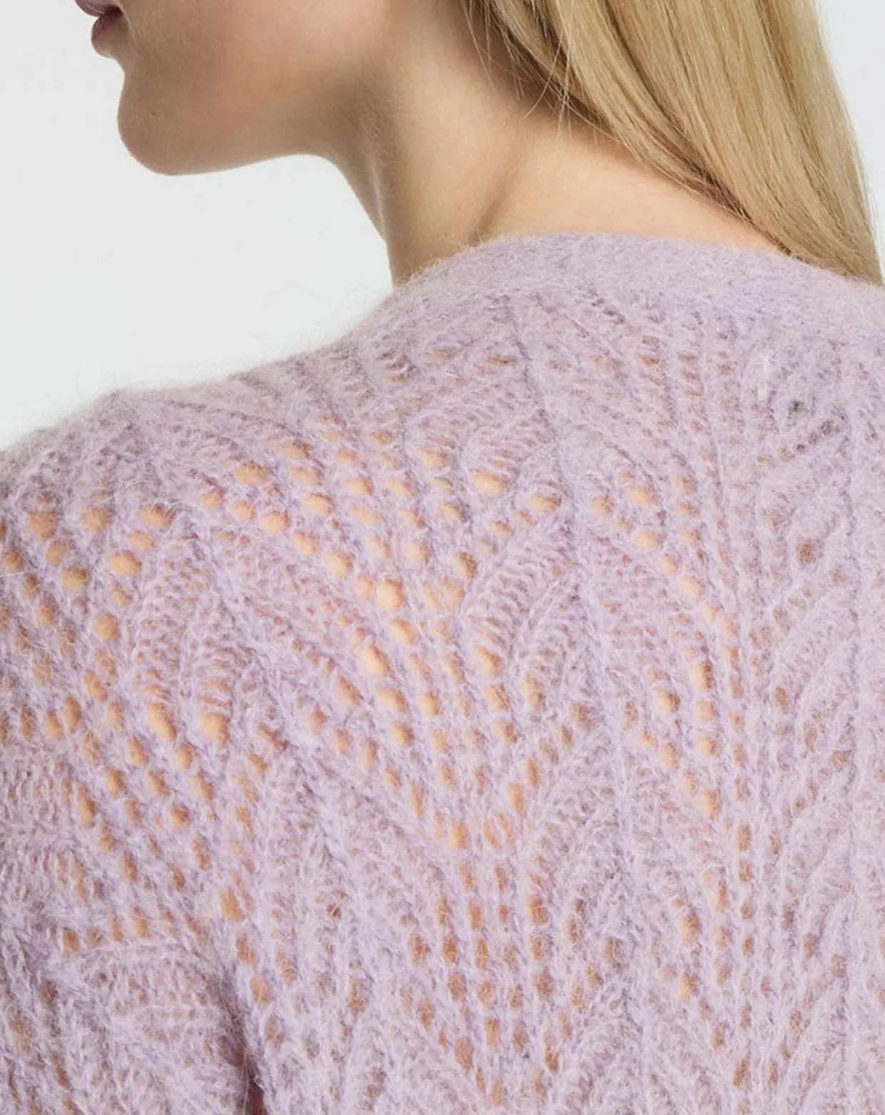 Femme Galeries Lafayette Gilets Et Cardigans^Gilet en Maille pointelle mousseuse Rina violet clair