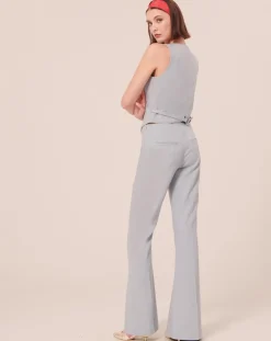 Femme Tara Jarmon Vestes, Blousons^Gilet en tissu flammé bleu