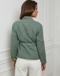 Femme L'Armoire de Suzette Gilets Et Cardigans^Gilet Flore kaki
