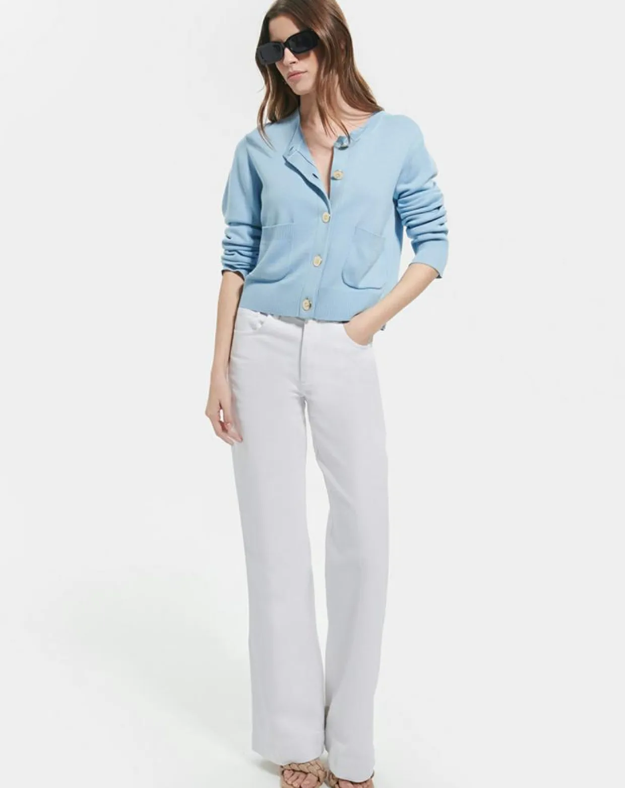 Femme Zapa Gilets Et Cardigans^Gilet Gwendoline bleu ciel
