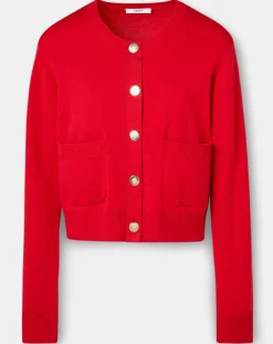 Gilet Gwendoline rouge-Zapa Online