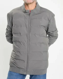 Homme Hackett London Gilets Et Cardigans^Gilet Hybride bimatière gris foncé