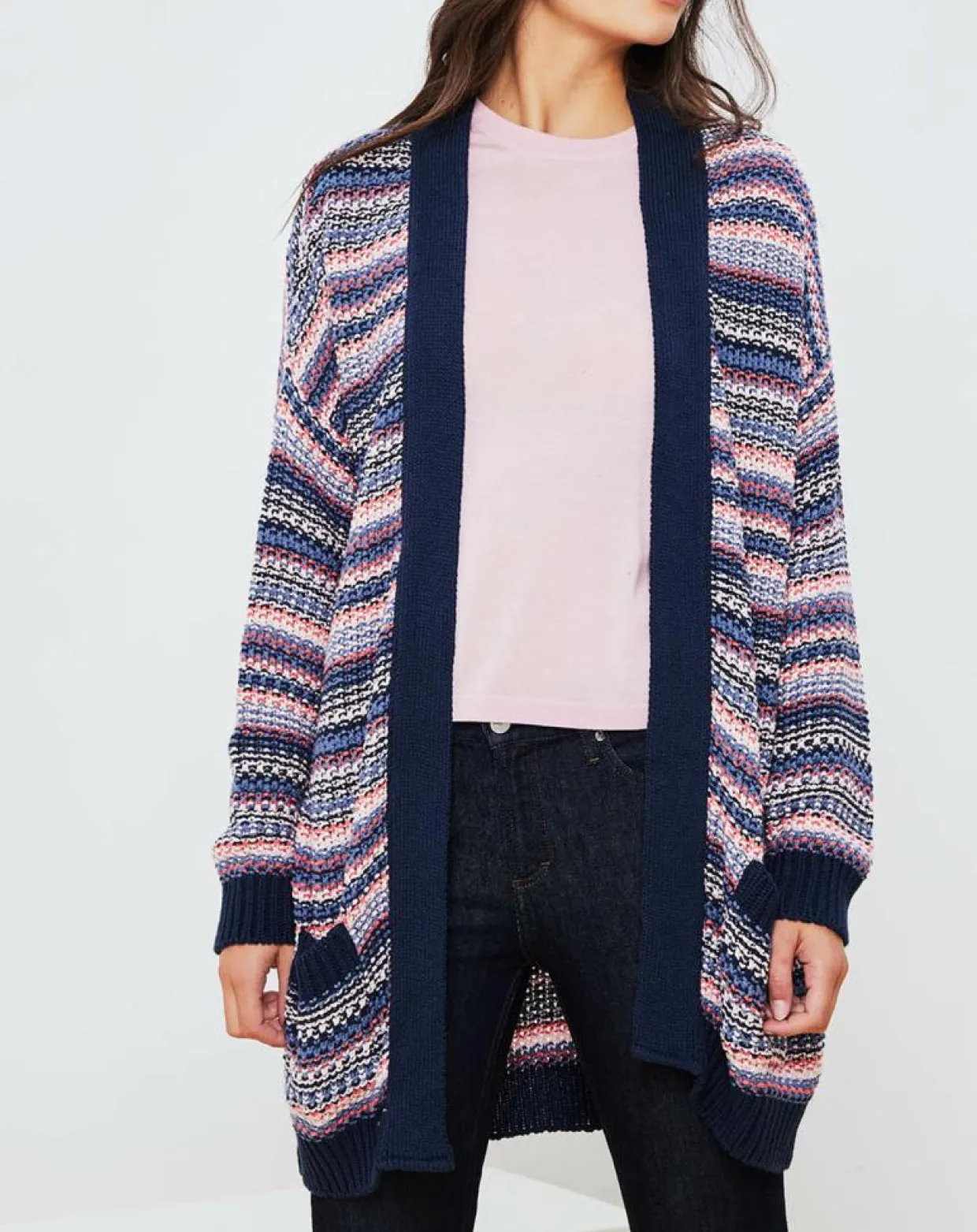 Femme La Petite Francaise Gilets Et Cardigans^Gilet Jardin multicolore bleu