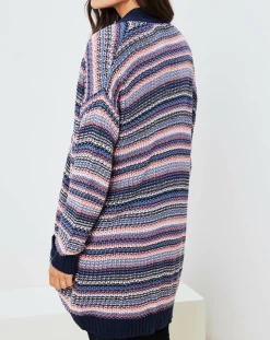 Femme La Petite Francaise Gilets Et Cardigans^Gilet Jardin multicolore bleu