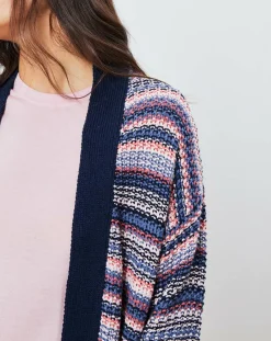Femme La Petite Francaise Gilets Et Cardigans^Gilet Jardin multicolore bleu