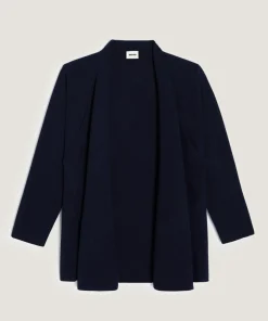 Gilet Joëlle ouvert bleu nuit-Rodier New