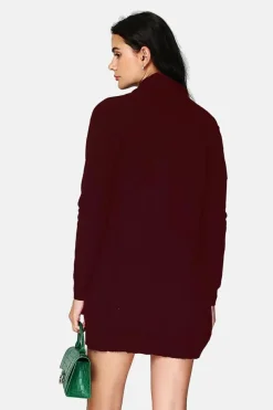 Femme Assuili Gilets Et Cardigans^Gilet long en Cachemire mélangé col châle bordeaux