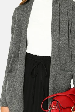 Femme Assuili Gilets Et Cardigans^Gilet long en Cachemire mélangé col châle loup