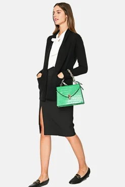 Femme Assuili Gilets Et Cardigans^Gilet long en Cachemire mélangé col châle noir