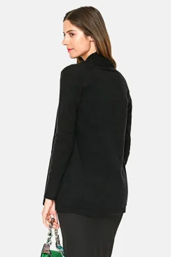 Femme Assuili Gilets Et Cardigans^Gilet long en Cachemire mélangé col châle noir
