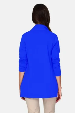 Gilet long en Cachemire mélangé col châle royal-Assuili Outlet