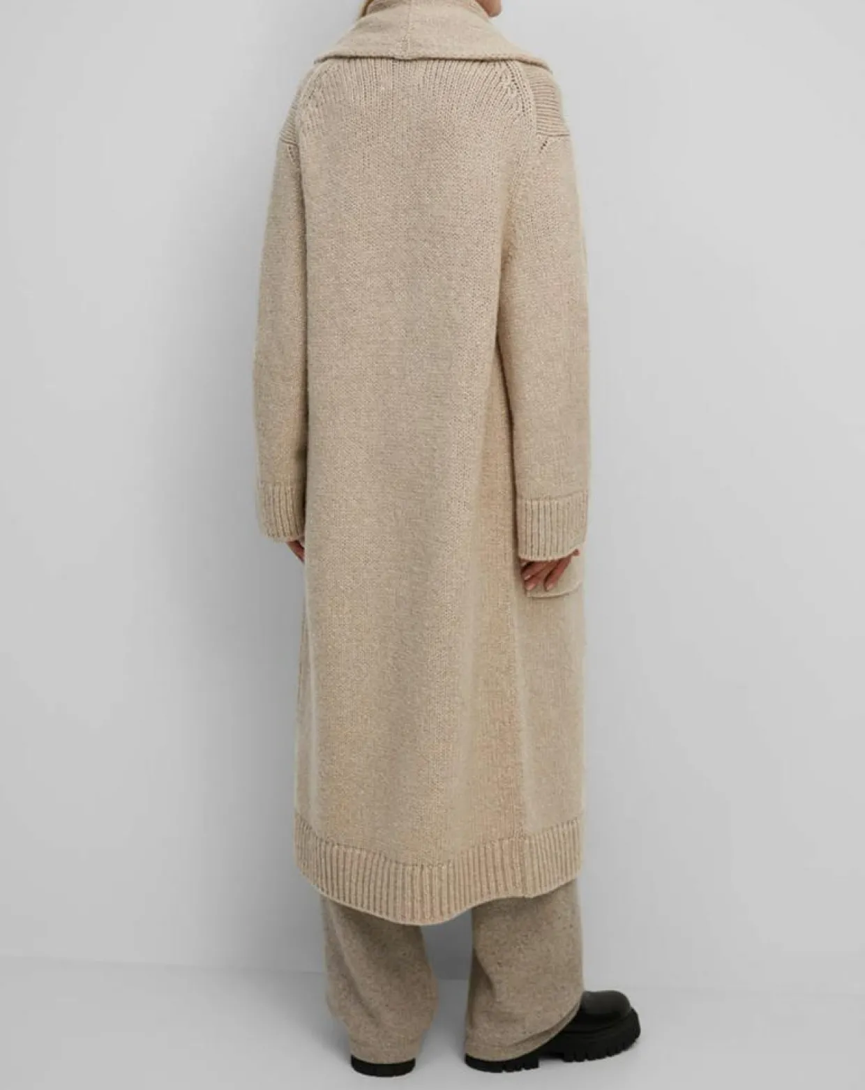Femme Marc O'Polo Gilets Et Cardigans^Gilet long en Laine vierge mélangée beige moyen