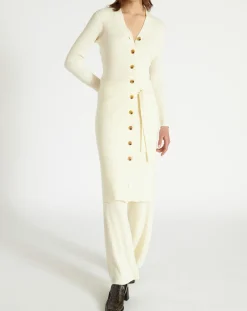 Femme Zapa Gilets Et Cardigans^Gilet long Galia écru