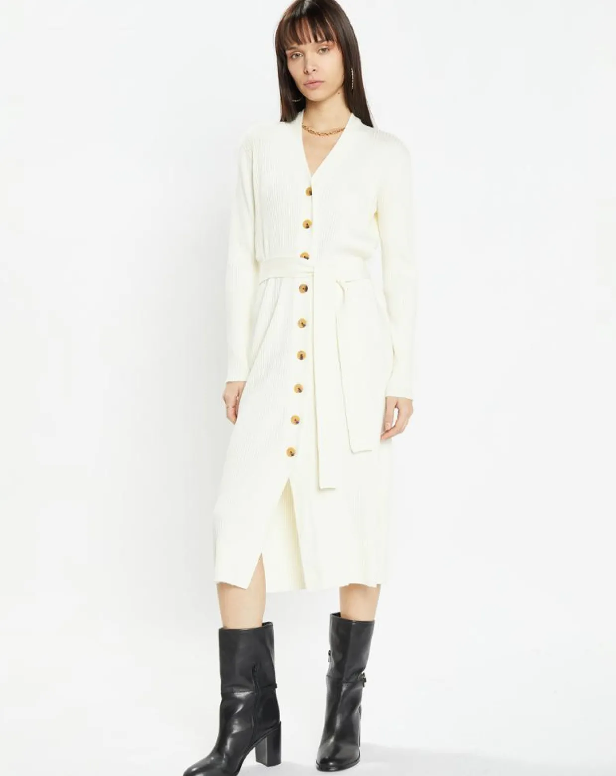Femme Zapa Gilets Et Cardigans^Gilet long Galia écru