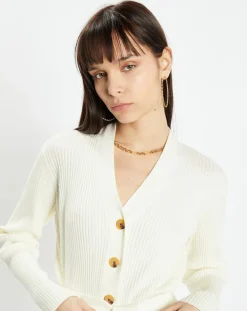 Femme Zapa Gilets Et Cardigans^Gilet long Galia écru