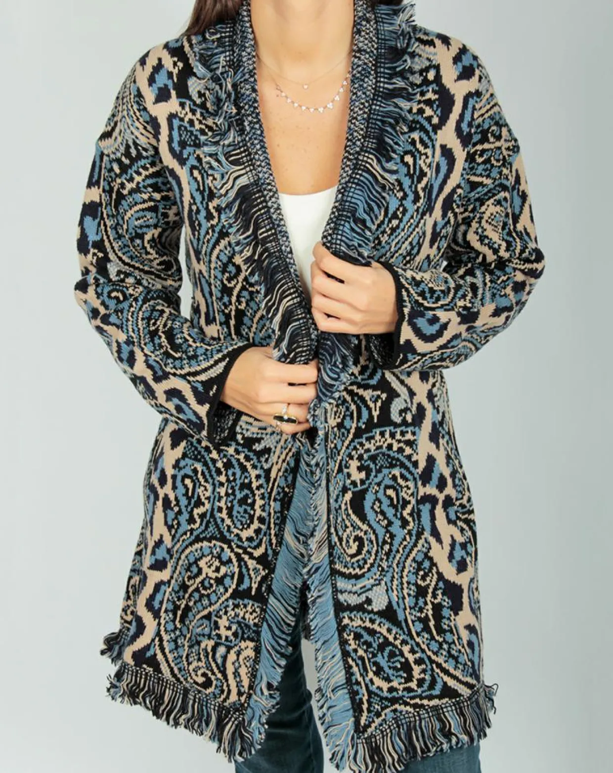 Gilet Long Store indigo-Lauren Vidal Hot