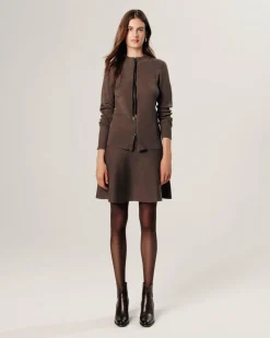 Femme Rodier Gilets Et Cardigans^Gilet Maggie zippé marron havane