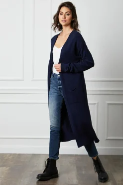 Gilet Mali Marine-Fleur de cachemire Online