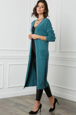 Femme Fleur de cachemire Gilets Et Cardigans^Gilet Mali Vert