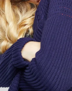 Femme Karl Marc John Gilets Et Cardigans^Gilet Mystère en Maille de coton bleu marine