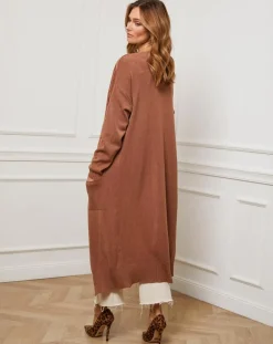 Gilet Nina camel-Fleur de cachemire
