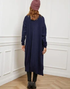 Gilet Nina navy-Fleur de cachemire Hot