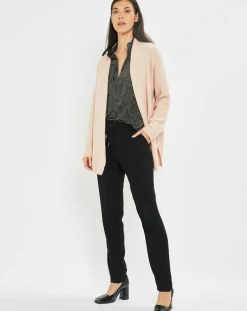 Femme Lauren Vidal Gilets Et Cardigans^Gilet Plume rose pâle