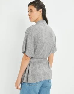 Femme Lauren Vidal Gilets Et Cardigans^Gilet Roy gris