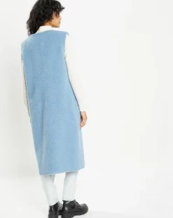 Gilet réversible en Fausse Fourrure 373 Mont bleu-Lou Andrea Online