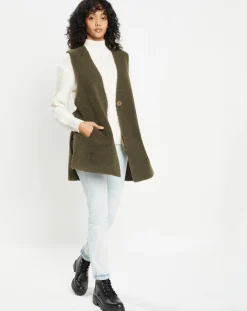 Femme Lou Andrea Gilets Et Cardigans^Gilet réversible en Fausse Fourrure Dafne military