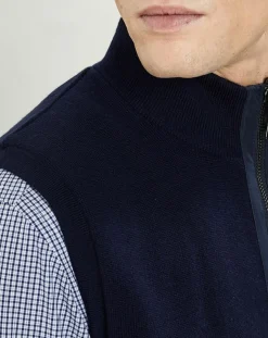 Homme Hackett London Gilets Et Cardigans^Gilet réversible sans manches bleu marine
