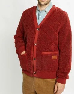 Homme Scotch & Soda Gilets Et Cardigans^Gilet Teddy en Sherpa rouge