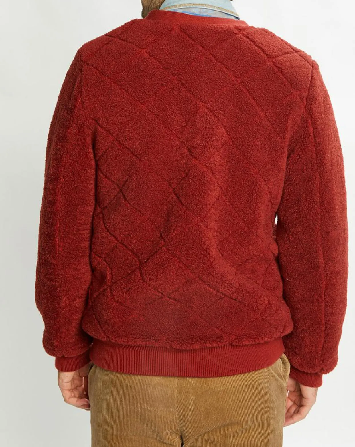 Homme Scotch & Soda Gilets Et Cardigans^Gilet Teddy en Sherpa rouge