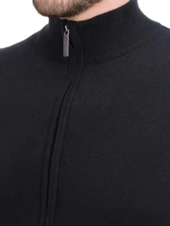 Gilet zippé classique noir-C&Jo Sale