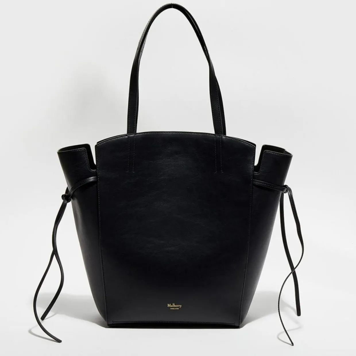 Grand sac cabas en Cuir Clovelly noir - 50x40x16 cm-Mulberry Online