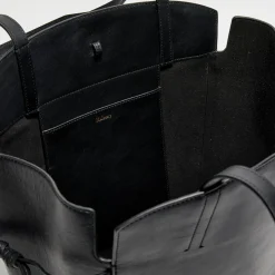 Grand sac cabas en Cuir Clovelly noir - 50x40x16 cm-Mulberry Online