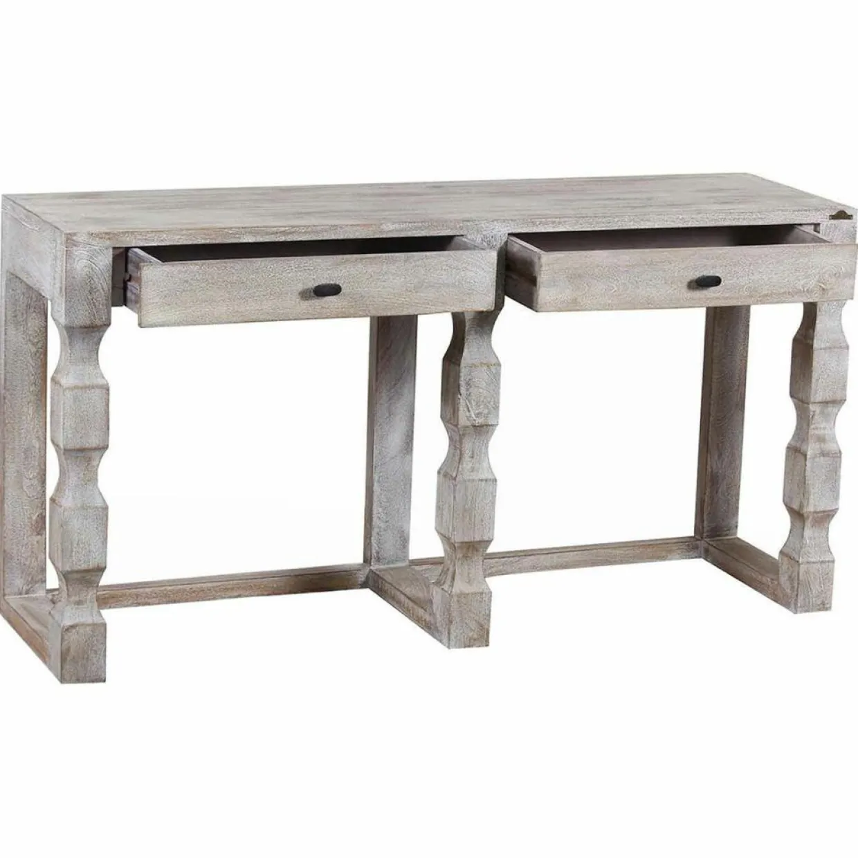 Bois & Chiffons Tables^Grande console bois hampton marron - 147x41x76 cm