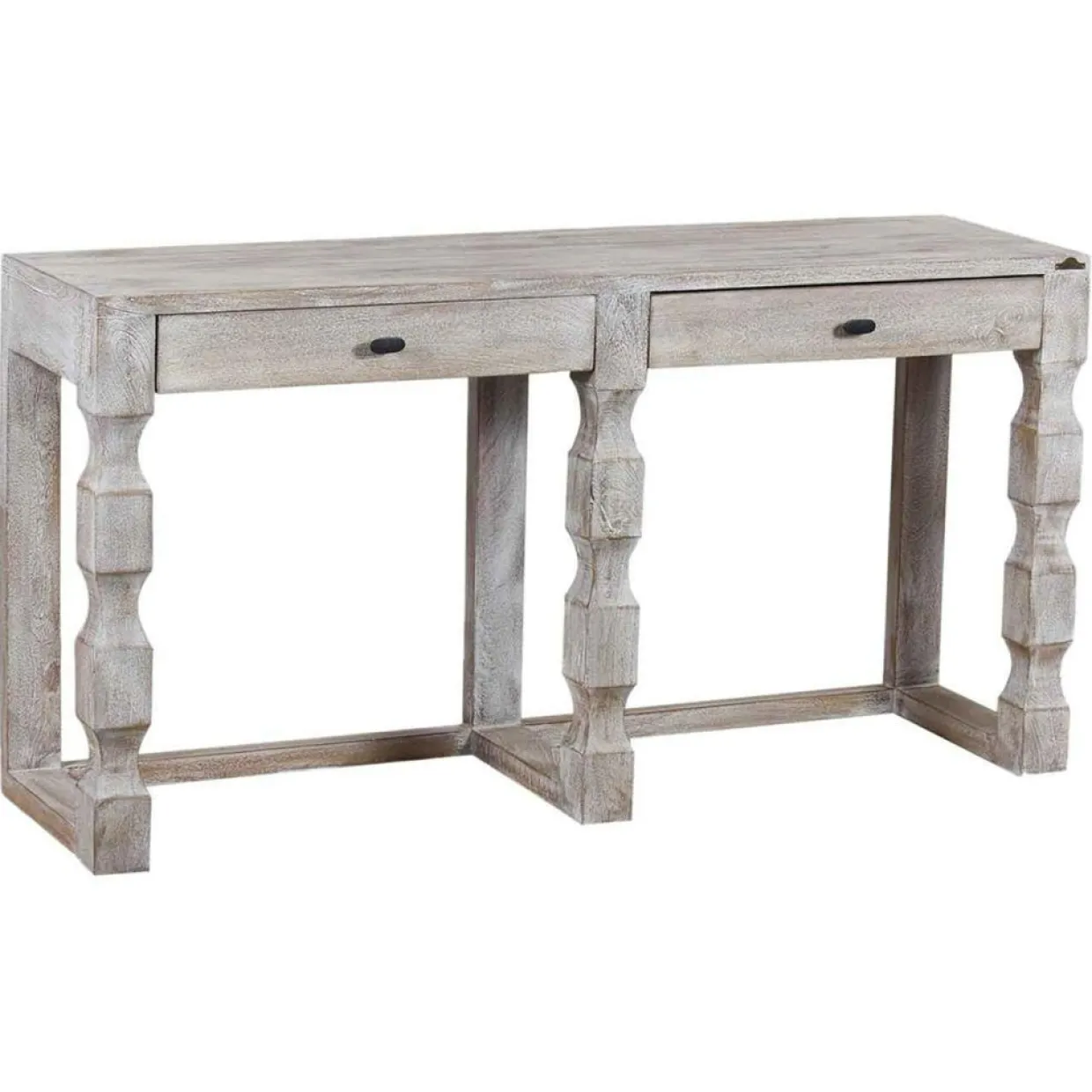 Bois & Chiffons Tables^Grande console bois hampton marron - 147x41x76 cm