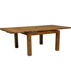Bois & Chiffons Tables^Grande table à manger carréé allonge 130 Acacia Gordon Marron - 130x130x78 cm