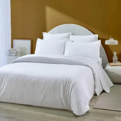 Housse de couette 100% Flanelle de Coton blanche-Home Collection Sale