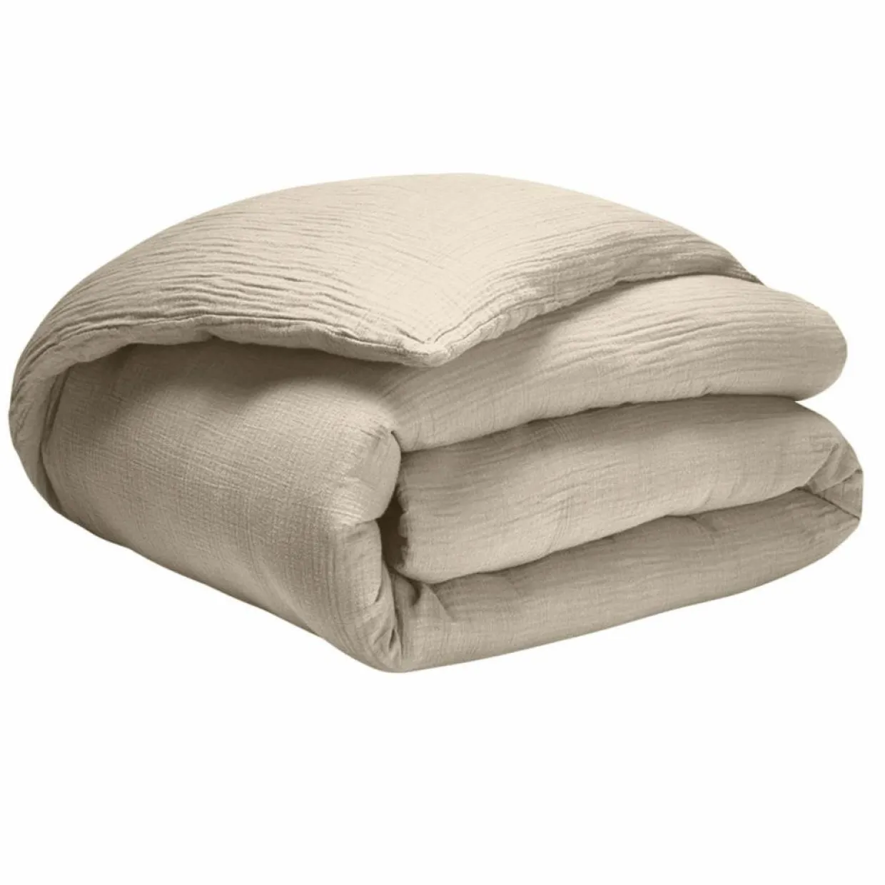 Housse de couette 100% Gaze de coton beige-Baton Rouge Clearance